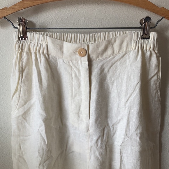 SOLD๐ซ Chasing Unicorns Freedom Now Cutwork Linen Pants sz S - Picture 14 of 17